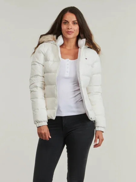Tommy Jeans Zimná bunda biela