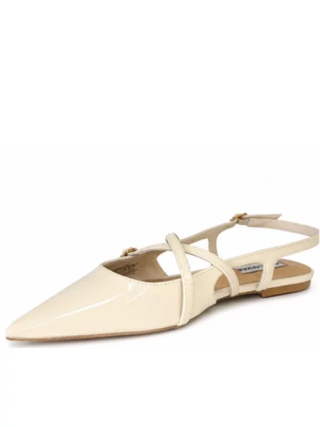 Balerinki Steve Madden skórzane beżowe