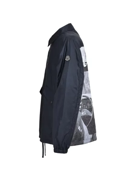 Geacă Moncler cu imagine albastru