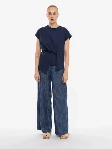 Pantaloni denim albastru