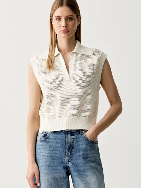 Calvin Klein Jeans vesta dámska béžová