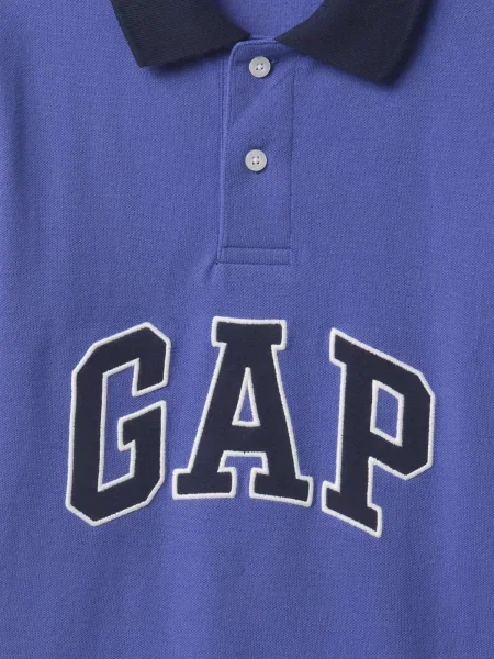 Tricou polo copii Gap albastru