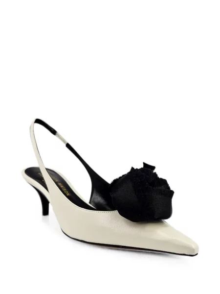Pantofi cu toc Madison.maison din piele cu model floral slingback