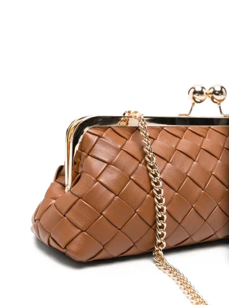 Clutch Twinset καφέ