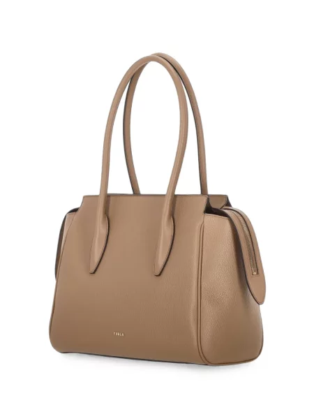 Geantă shopper Furla maro