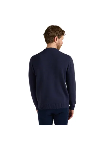 Sweter Harmont & Blaine wełniany niebieski