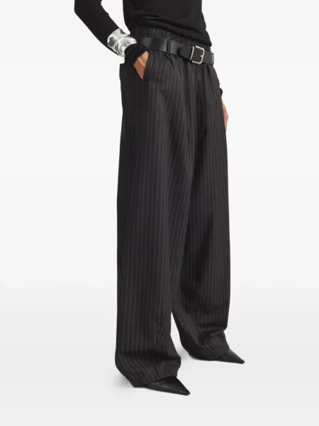 Pantaloni palazzo The Frankie Shop negru