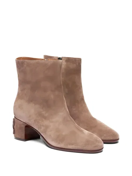 Botine Casadei din piele de căprioară maro