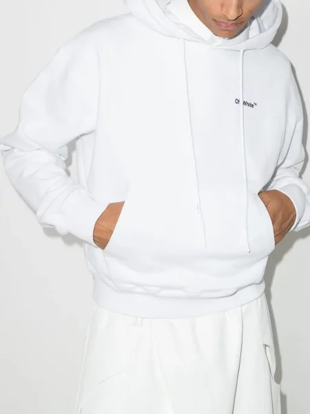 Hanorac cu glugă Off-white alb
