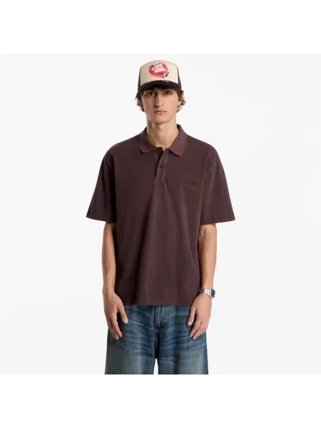 Tričko Carhartt WIP S/S Wayne Polo UNISEX Palisander Garment Dyed XXL