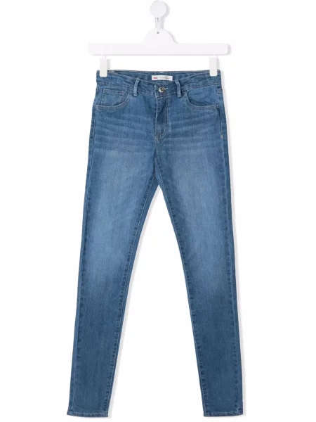 Jeansy skinny dziecięce Levi's niebieskie
