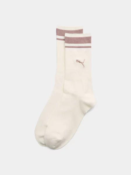 PUMA Unisex Heritage Stripe Шкарпетки Унісекс Комбінований верх бежевий