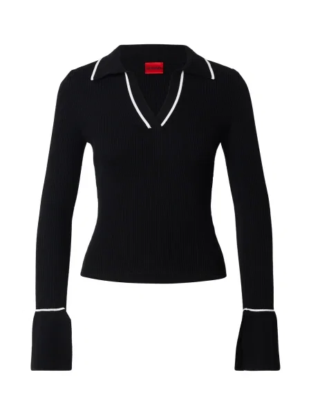 HUGO Pulover Samur' negru