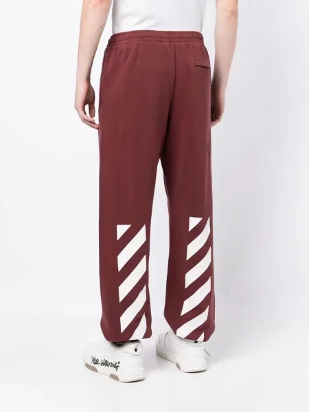 Παντελόνι Off-white με σχέδιο λευκό
