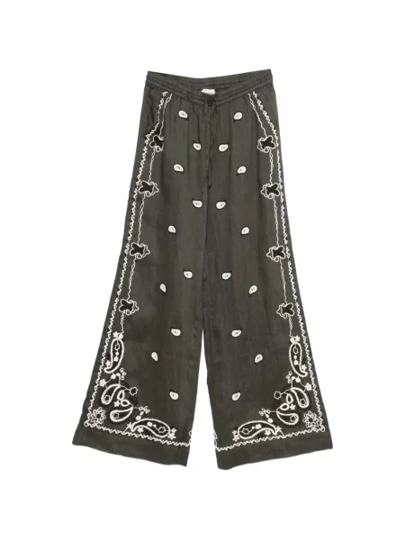 Pantaloni P.a.r.o.s.h. cu broderie gri