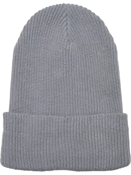 Pletena kapa s šiltom Flexfit siva