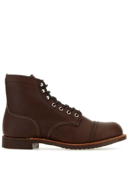 Cizme scurte Red Wing Shoes din piele roșu