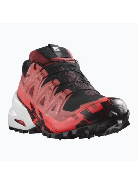 Кросівки для бігу Salomon Spikecross 6 GTX cow hide/black/neon flame чорні