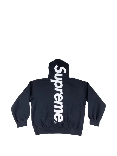 Σατέν hoodie Supreme με απλικέ μπλε
