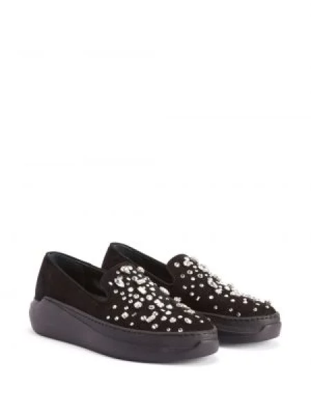 Loaferiai Giuseppe Zanotti su kristalais juoda