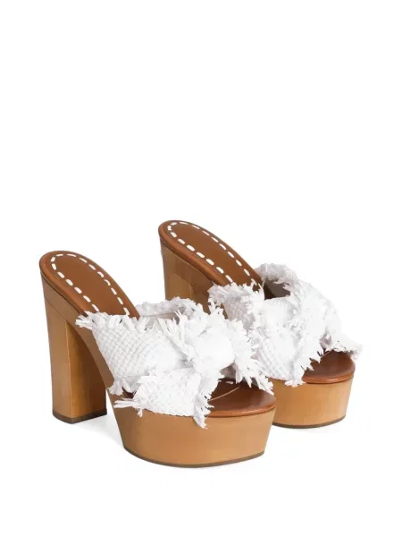 Sandale Dolce & Gabbana cu pană alb