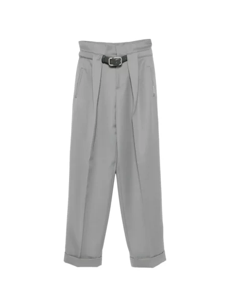 Cu centură pantaloni The Attico gri