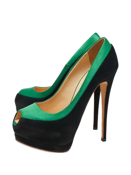 Pantofi cu toc Giuseppe Zanotti cu platformă negru