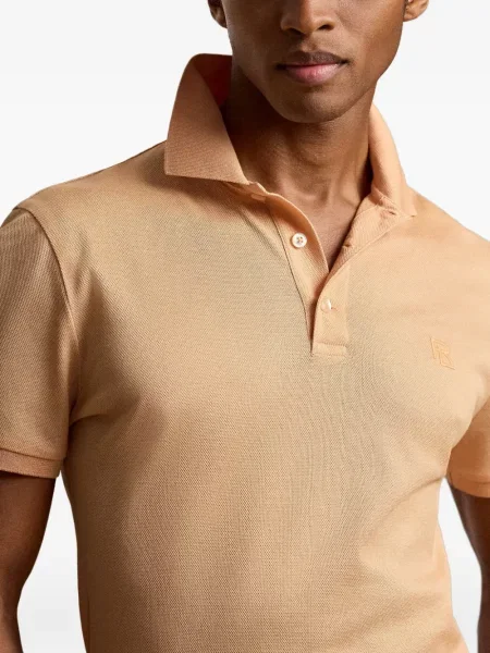 Tricou polo Polo Ralph Lauren cu glugă cu blană cu broderie roșu