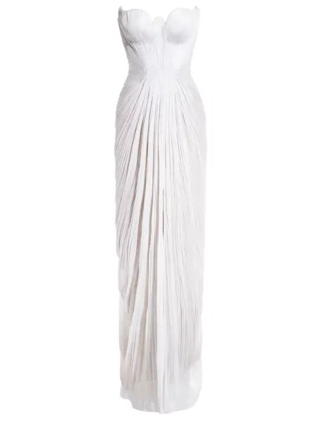 Rochie Maria Lucia Hohan plisată alb