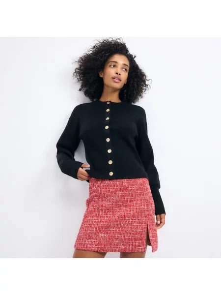 Reserved Tweed miniszoknya piros