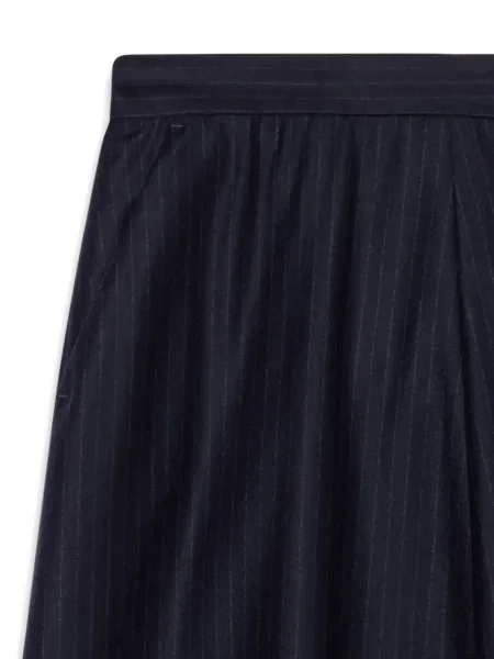 Fustă Brooks Brothers de lână cu dungi albastru