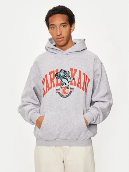 Свитшот Karl Kani с принтом серый