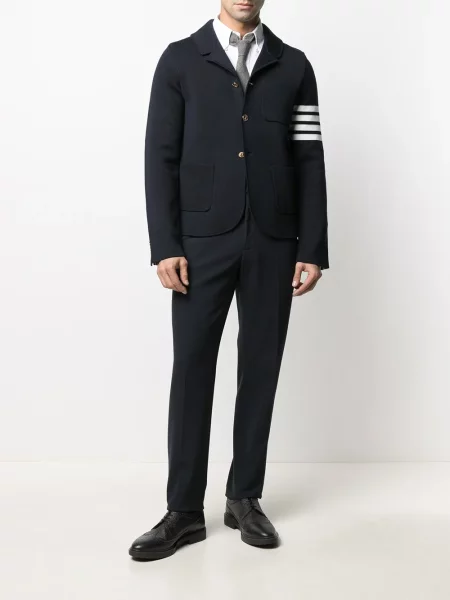 Megztas švarkas Thom Browne mėlyna