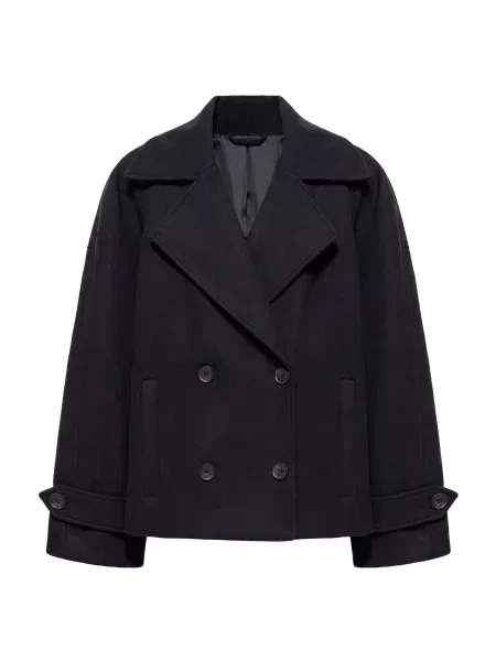 Pull&Bear Palton de primăvară-toamnă bleumarin