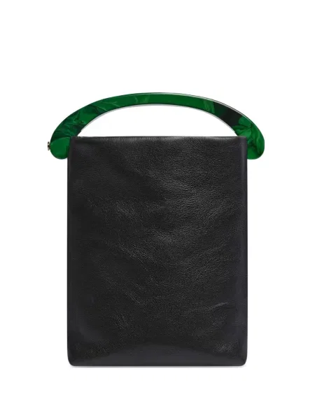 Geanta de piele Dries Van Noten din piele negru