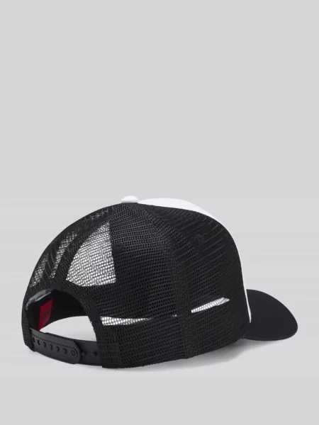 Czapka z daszkiem z bawełny ze wstawką z siateczki model MARSEL TRUCKER' Hugo biała