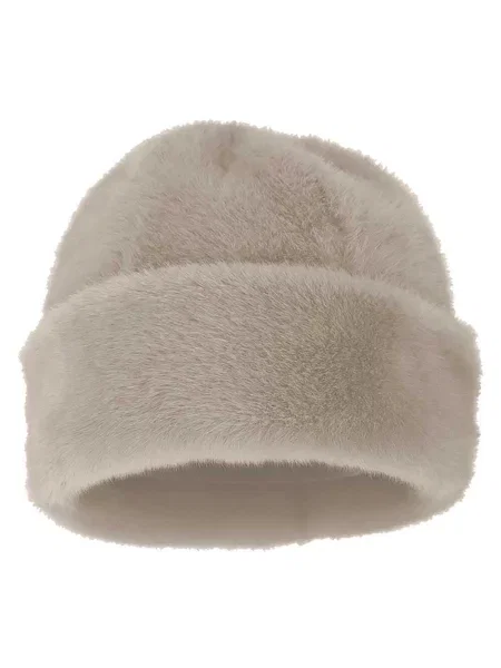 Czapka puchowa supermiękka jeden brązowa