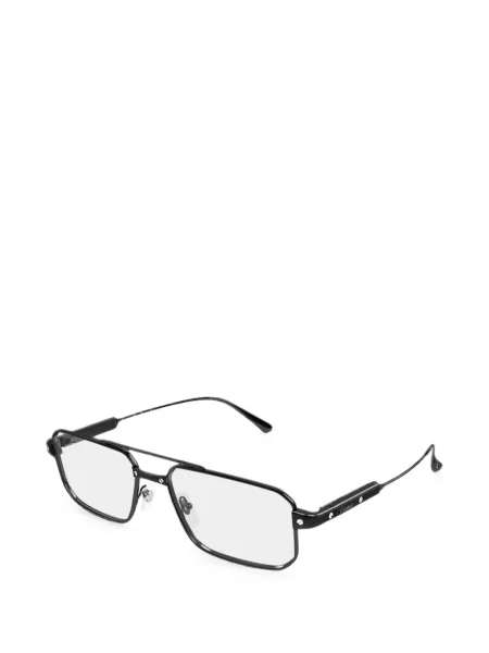 Ochelari de soare Cartier Eyewear cu imprimeu geometric negru