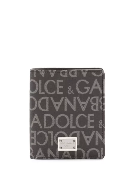 Portofel Dolce & Gabbana din jacard negru