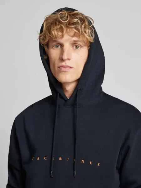 Jack & Jones Bluzy Mężczyzna M Bluzy z kapturem niebieski