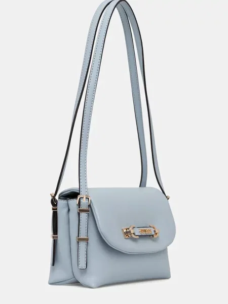 Guess Torebki Kobieta ONE SIZE Skóra Lefia Flap-Front Shoulder Bag niebieski