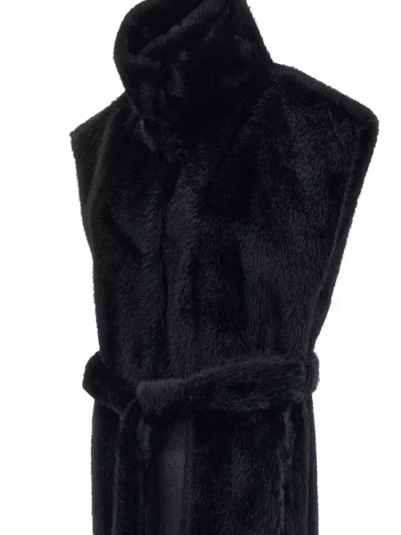 Cu centură reversibil palton Stand Studio negru