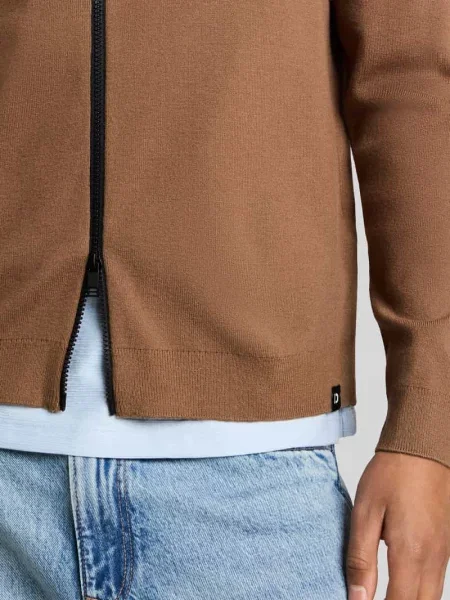 Kardigan rozpinany ze stójką zapinaną na błyskawiczny Tom Tailor Denim