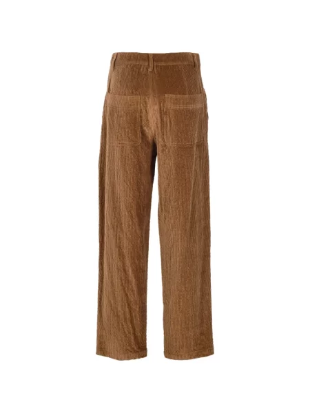 Pantaloni Kristina Ti de catifea cord maro