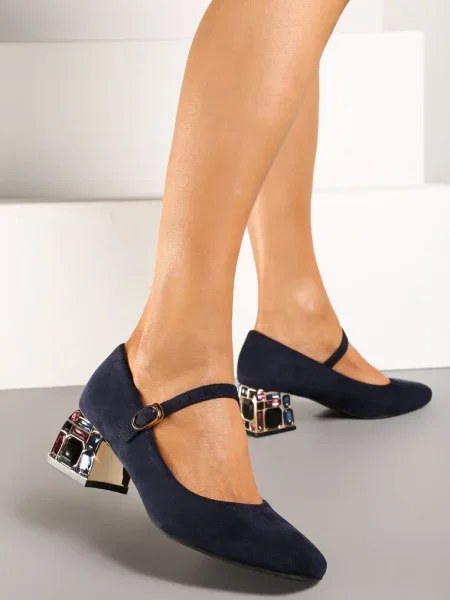 Pantofi cu Aletan Bleumarin