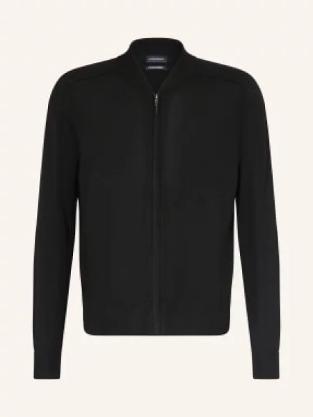 Strokesman's Sweter Z Wełny Merynosowej schwarz czarny