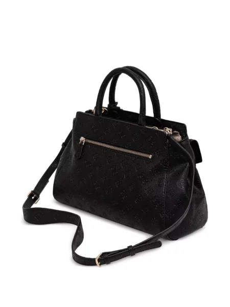 Geantă shopper Guess cu autograf negru