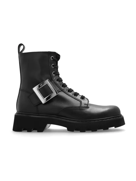 Botki Roger Vivier skórzane czarne