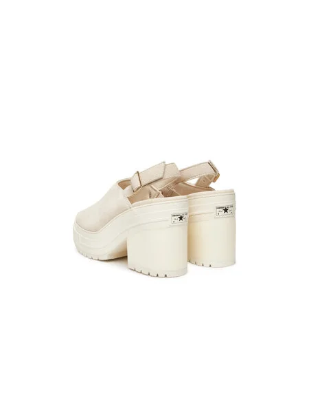 Sandále Converse Chuck 70 De Luxe Heel Mule Écru