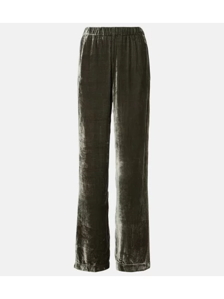 Pantaloni Velvet de catifea gri